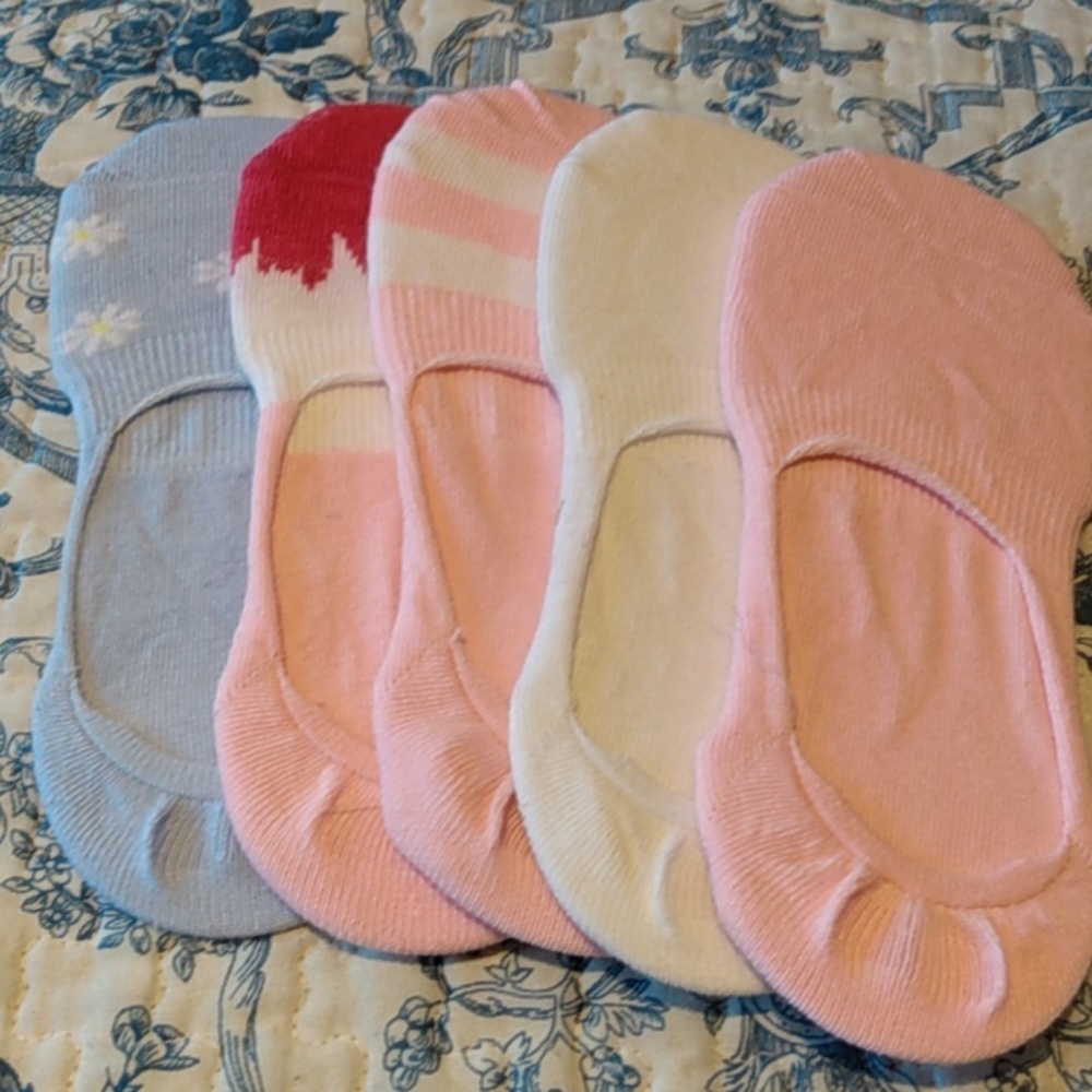 5 pair sneaker socks size 4